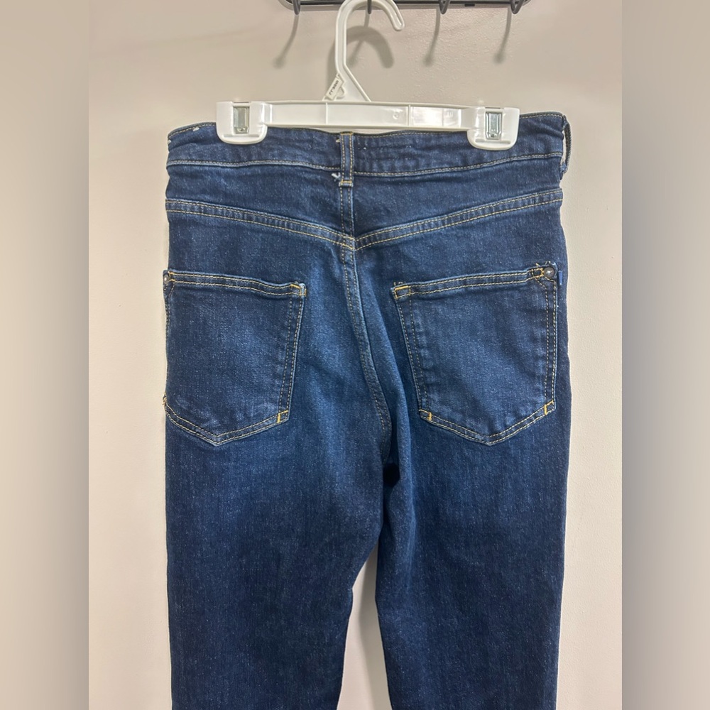 Like New Pilcro the Split Straight Jean Dark Wash Anthropologie - Picture 11 of 12